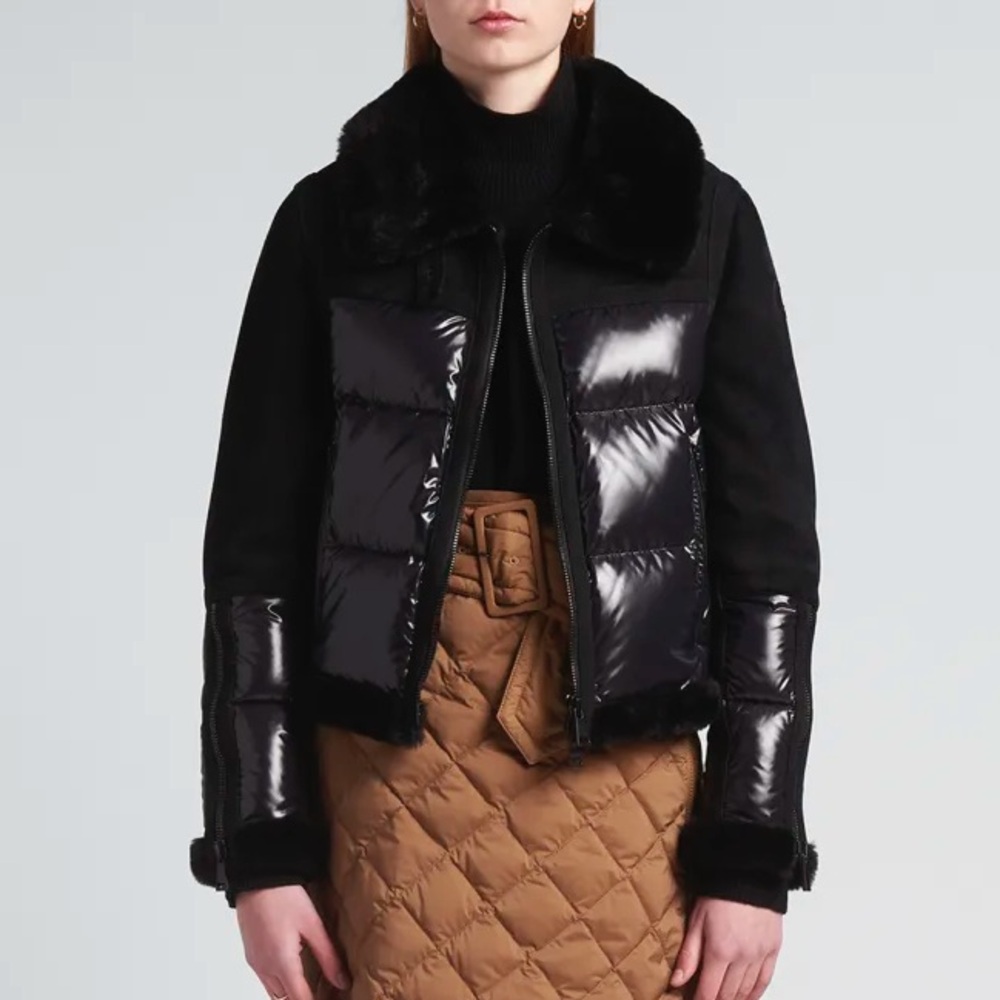 Moncler Epaire Mixed Media Jacket